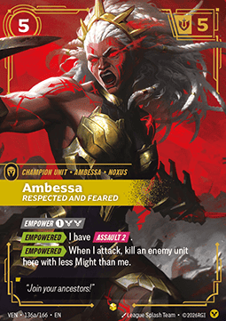 Ambessa, Respected and Feared (V.2 - Showcase)