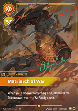 Ambessa, Matriarch of War (V.3 - Signed Showcase)