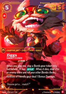 Ziggs, Short Fused (V.1 - Epic)