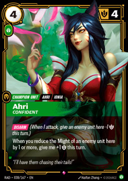Ahri, Confident (V.1 - Rare)