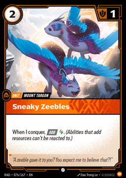Sneaky Zeebles