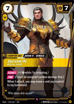 Jarvan IV, Royal Heir (V.1 - Rare)