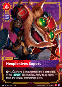 Ziggs, Hexplosives Expert (V.1 - Rare)
