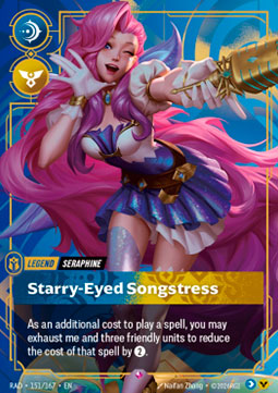 Seraphine, Starry-Eyed Songstress (V.1 - Rare)