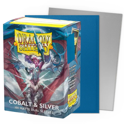 Dragon Shield Cobalt & Silver Dual Matte Standard 100U