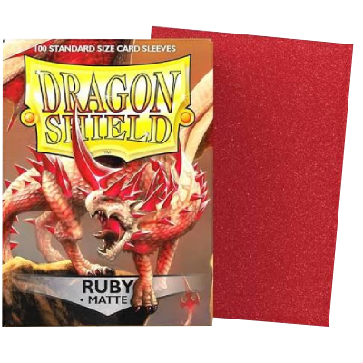 Dragon Shield Ruby Matte Standard 100U