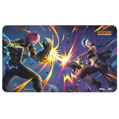 Riftbound Vendetta Vi vs Jinx Playmat