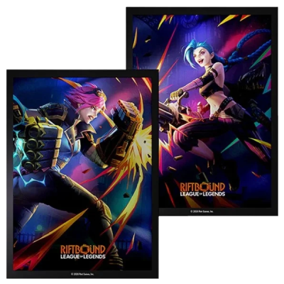 Riftbound Vendetta Vi vs Jinx Art Sleeves